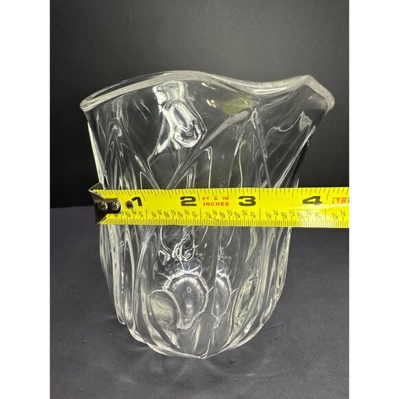 Vtg Cristal D'Arques Durand Pompano Tulip Water Pitcher Crystal Glass France 8" - Picture 10 of 11
